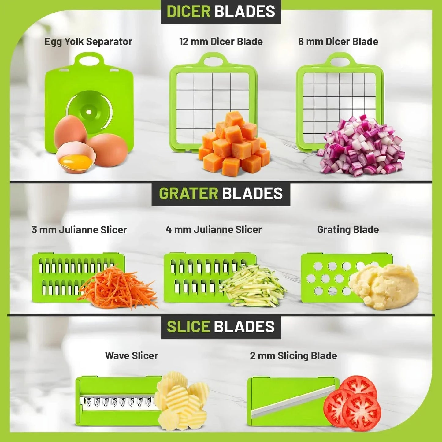 Multifunctional Vegetable Cutter Slicer 12 in 1
