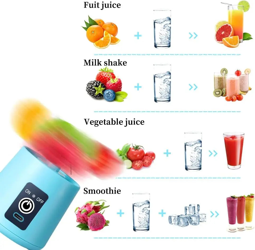 Mini Portable USB Juicer 380ML