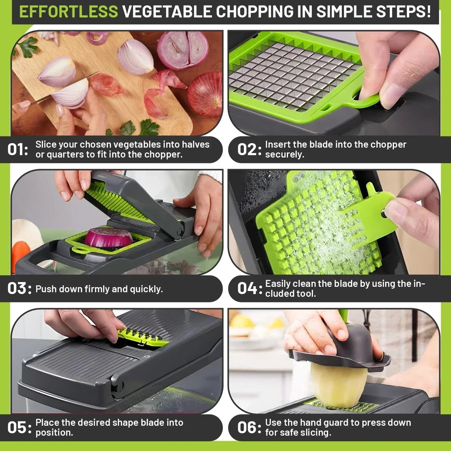 Multifunctional Vegetable Cutter Slicer 12 in 1