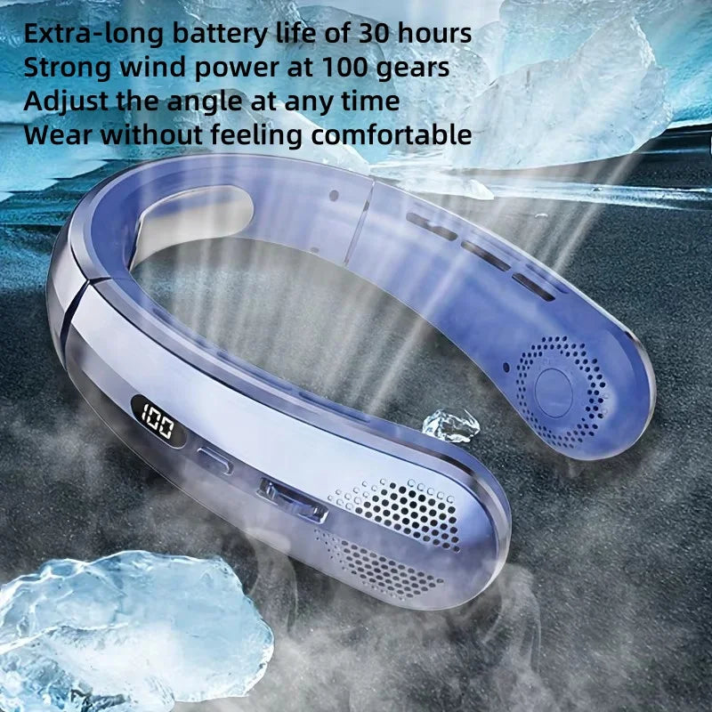 Portable Rechargeable Neck Fan 5000mAh