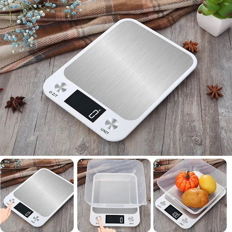 Digital Kitchen Scale 15Kg Stainless Steel