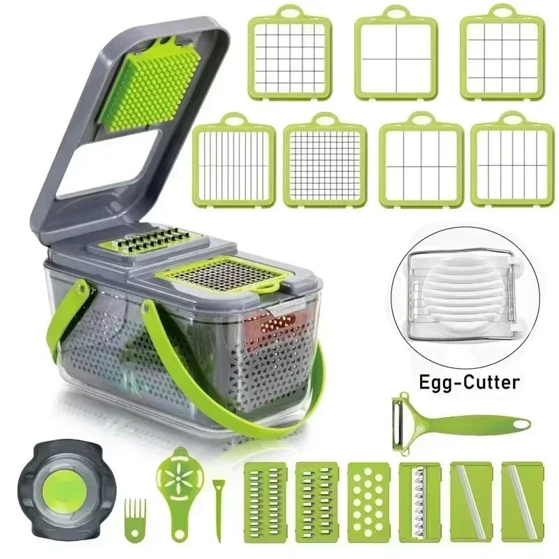 Multifunctional Vegetable Cutter Slicer 12 in 1