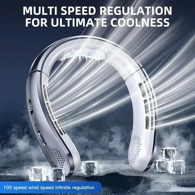 Portable Rechargeable Neck Fan 5000mAh