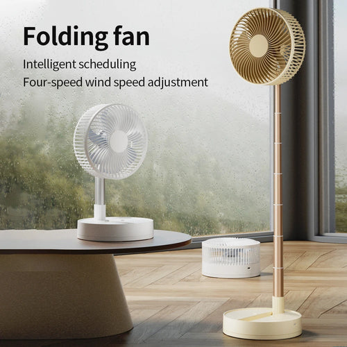 KASYDoFF Portable Oscillating Desk Fan, 8-Inch& 5400mAh USB Battery Operated Fan with 4 Speed Strong Airflow Foldable Personal