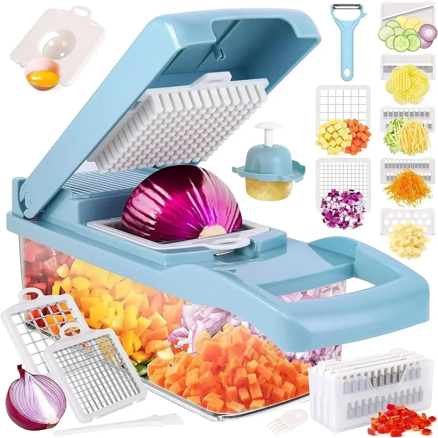 Multifunctional Vegetable Cutter Slicer 12 in 1