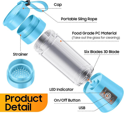 Mini Portable USB Juicer 380ML