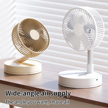 KASYDoFF Portable Oscillating Desk Fan, 8-Inch＆ 5400mAh USB Battery Operated Fan with 4 Speed Strong Airflow Foldable Personal